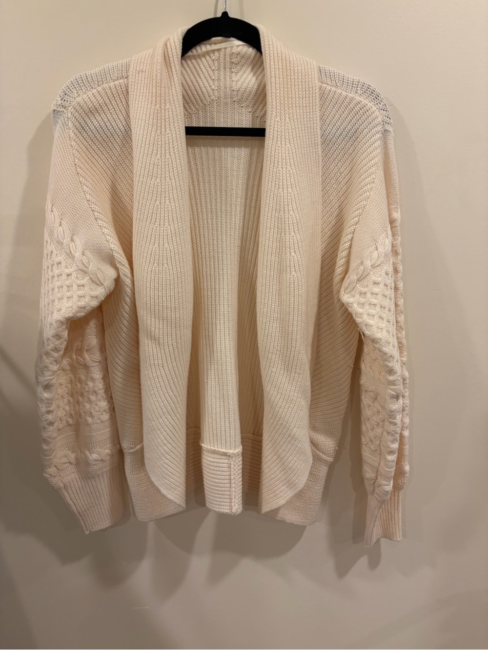Kobi Halperin Cream Cardigan Sweater Size M